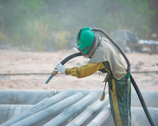 Sandblasting Marine Underground Tubes in KC, MO