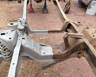 Sandblasting Rust off of Truck Chassis Services in Kansas City, MO
